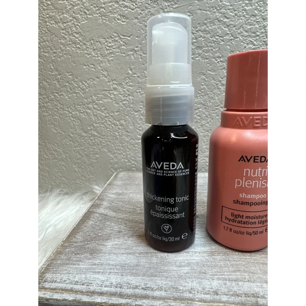 $18 🌙 Set Aveda NutriPlenish Moisture Sham & Cond Travel Thickening Tonic NEW